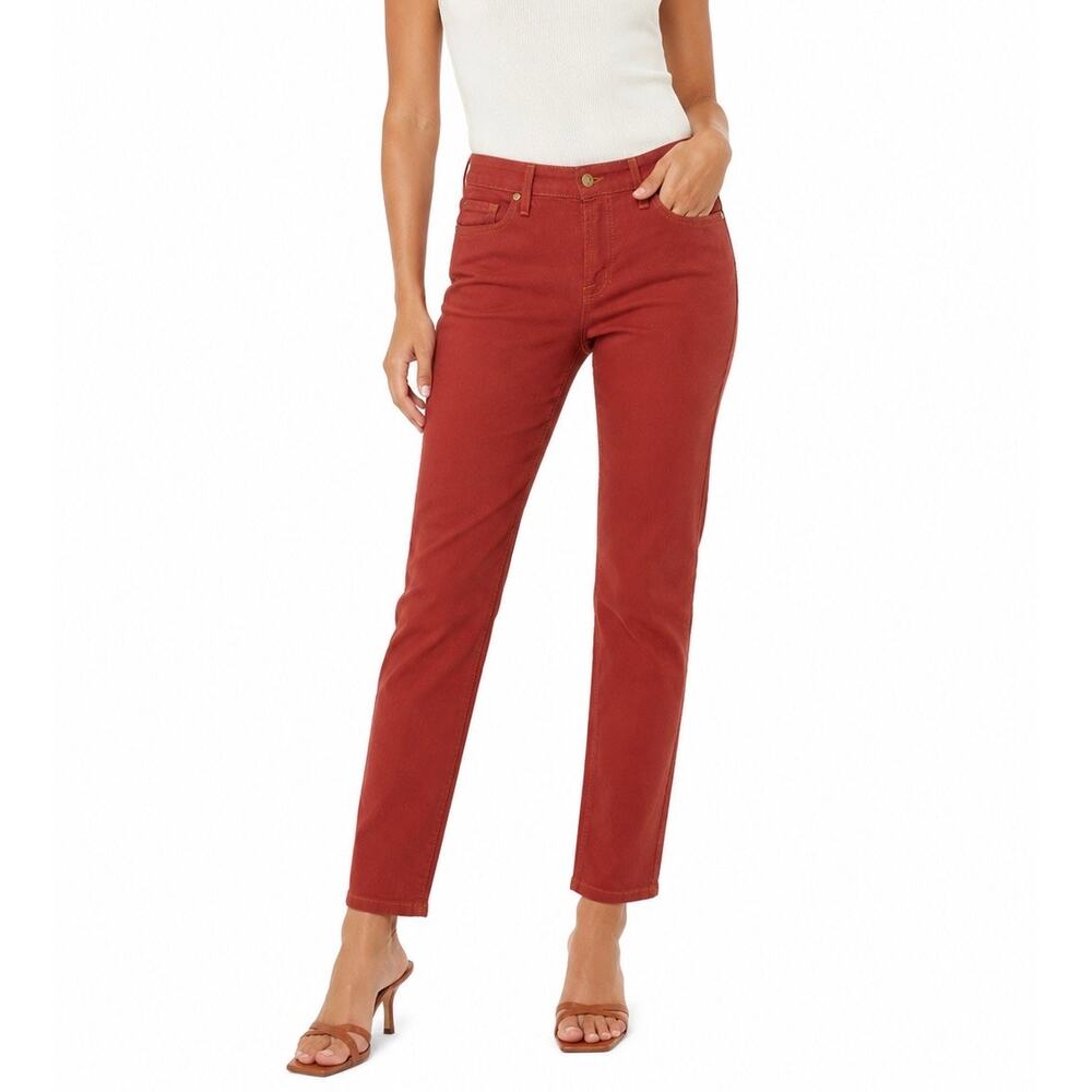NWT Vizcaino Premium Peruvian Connection St. Tropez Jeans Size 30 Red Tapered